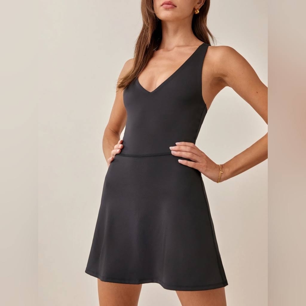 Reformation Ecomove Athletic Dress Black Small